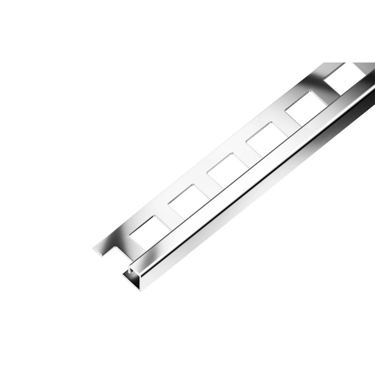 SP7 ukončovací lišta Q, pravidelná, nerez V4A superlesk, 6 mm, 2,5 m