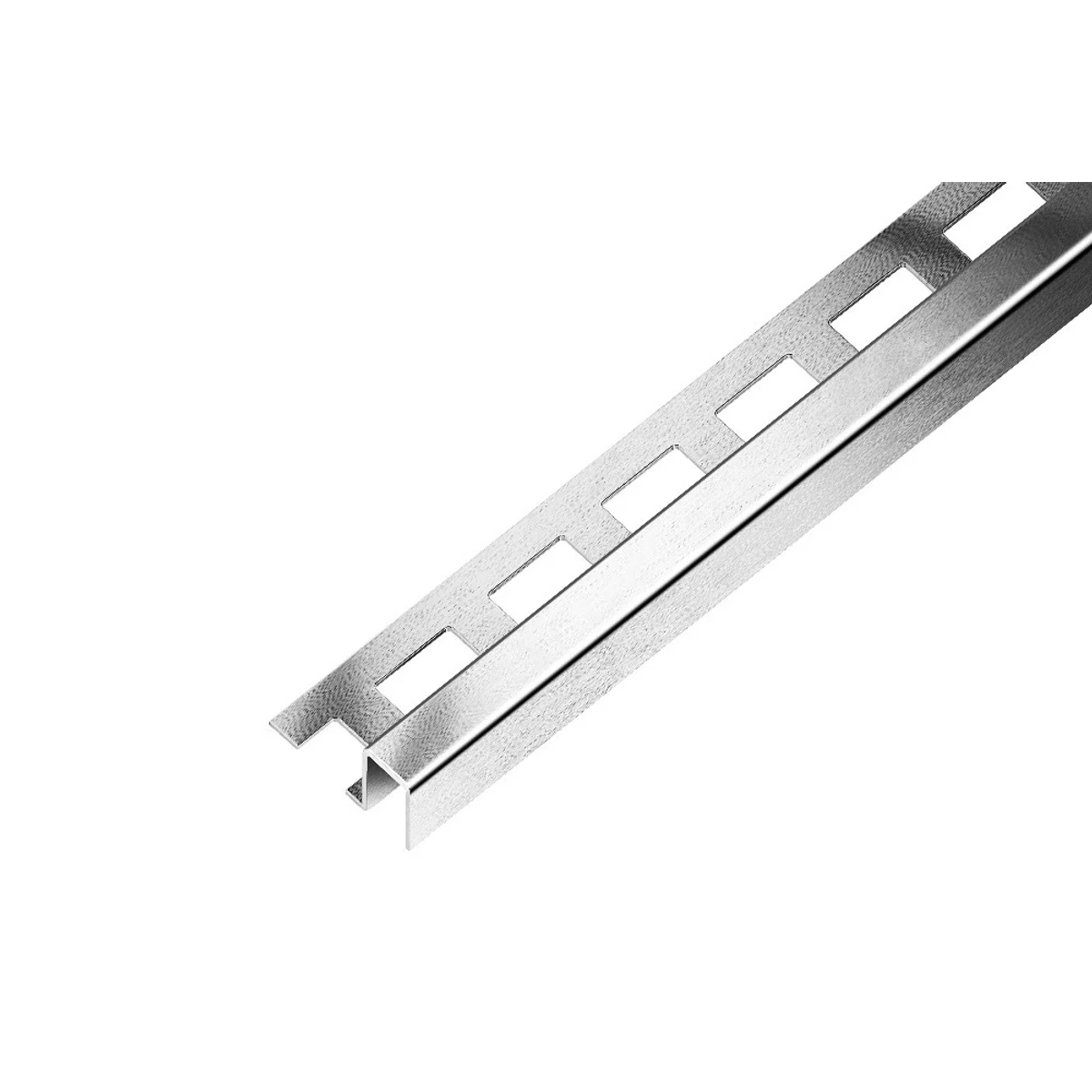 SP9 ukončovací lišta NQ, nepravidelná, nerez V2A kartáč, 10 mm, 2,5 m